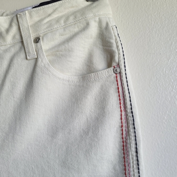 NEW! SUNDRY, Women's Side Stitch Slim‎ Straight Jean, Vanilla, Size 29, NWT - Picture 10 of 16